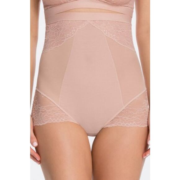 [Spanx] Vintage Rose Nude High Waisted Brief Spotlight On Lace NWT Size Large L - Picture 1 of 9